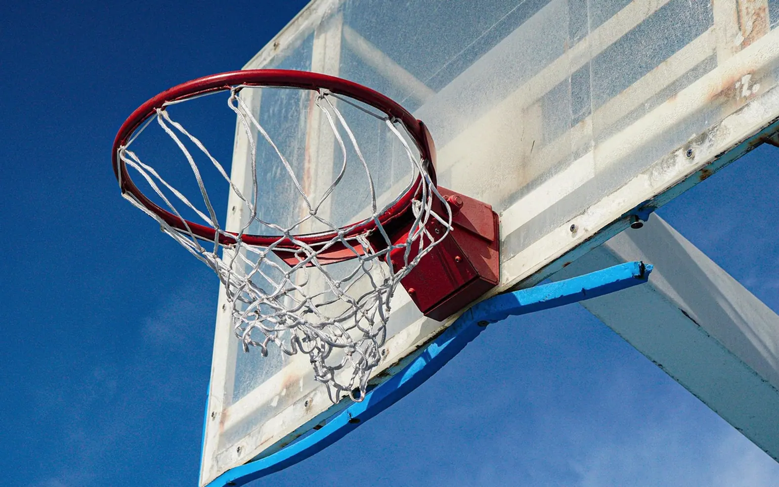 Basketball, autumn and sky